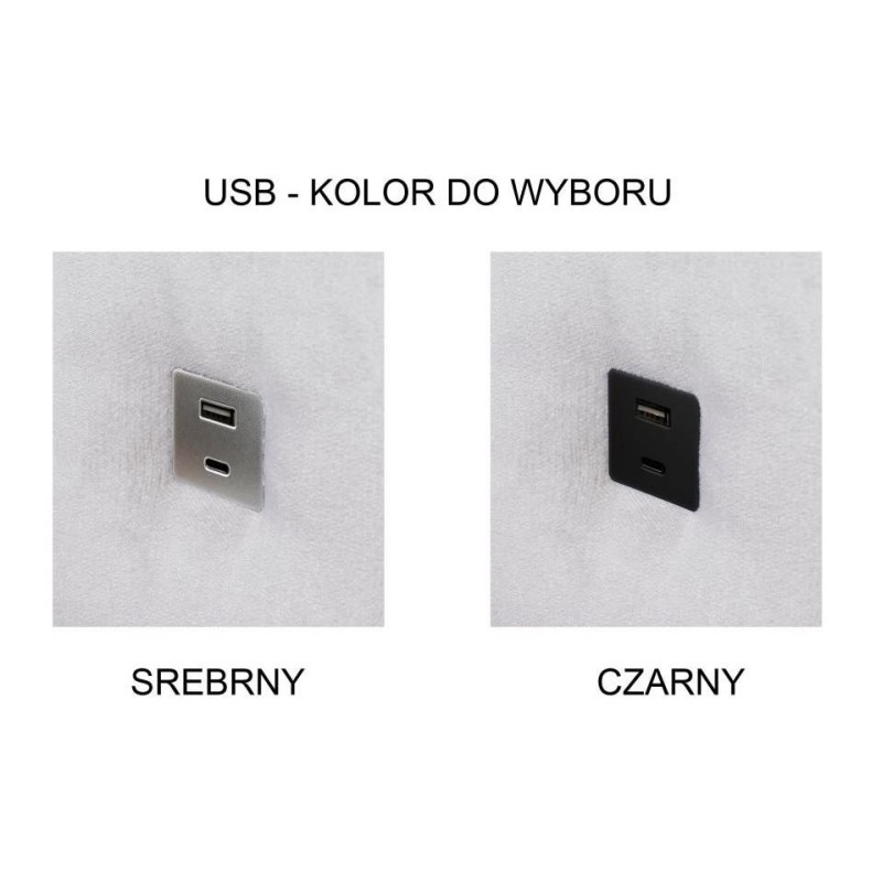 czarne lub srebrne dodatki do narożnika 