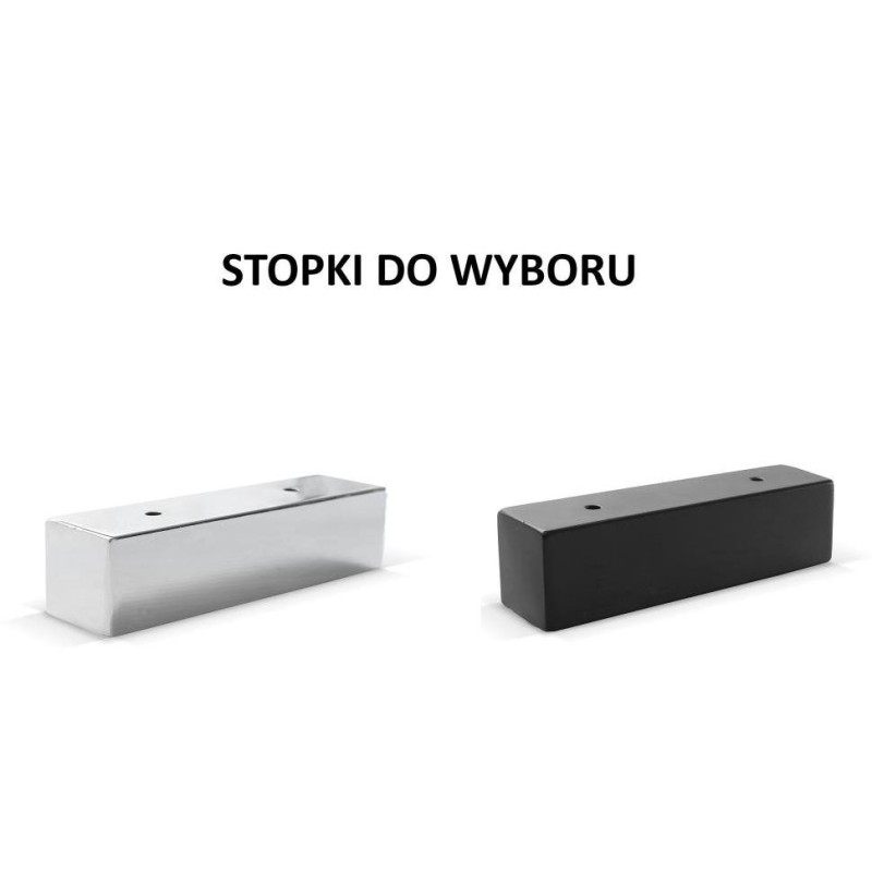 sofa na czarnych lub srebrnych nogach 