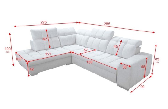 narożnik rozkładany do salonu 