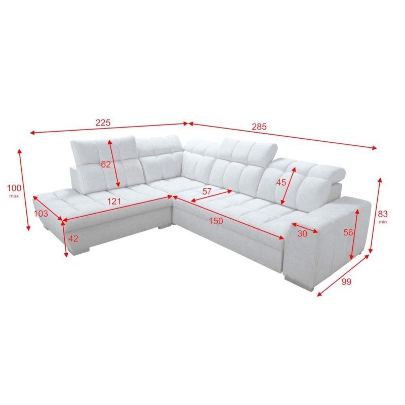 narożnik rozkładany do salonu 