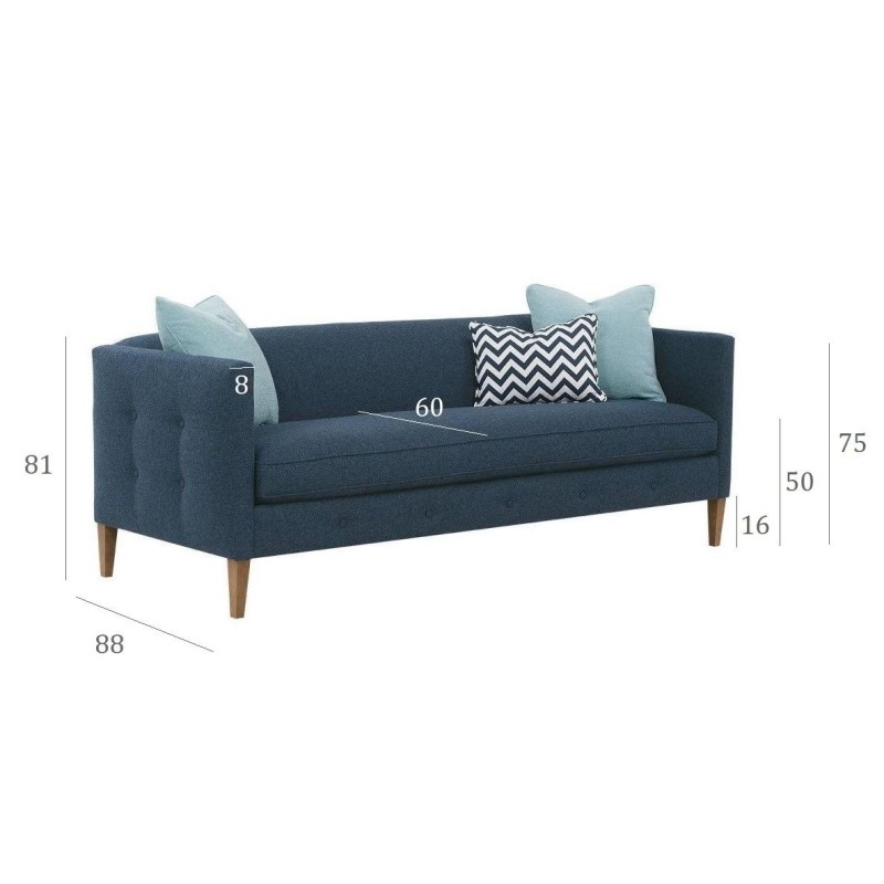 Amero 220 cm - sofa styl skandynawski