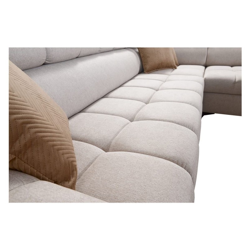 narożnik z pikowanym siedziskiem 