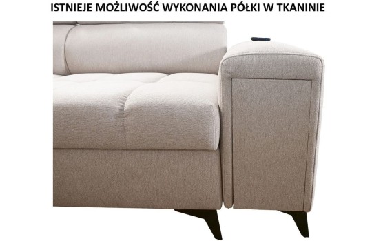 sofa ze schowanym barkiem 