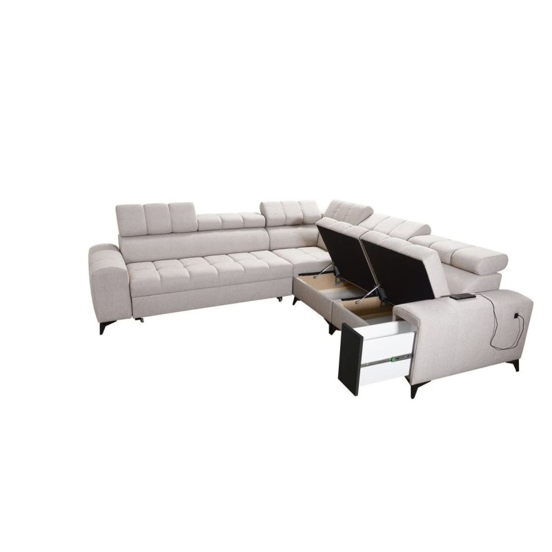 sofa z pojemnikami 