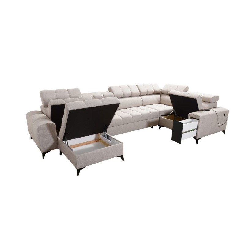 sofa magni z pojemnikami na pościel 