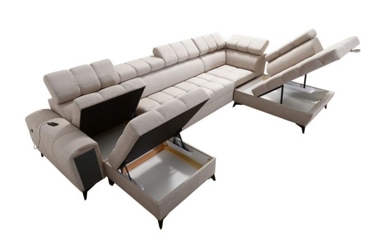 sofa z przestronnymi pojemnikami sofa z przestronnymi pojemnikami