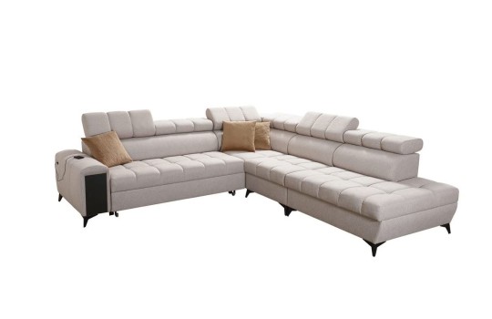narożnik z elegancką drewnianą półką narożnik z elegancką drewnianą półką