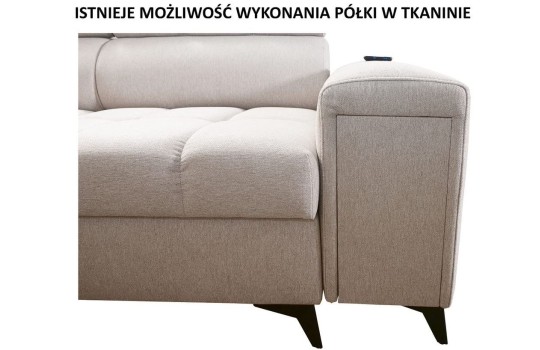 sofa z wysuwaną półką magni 