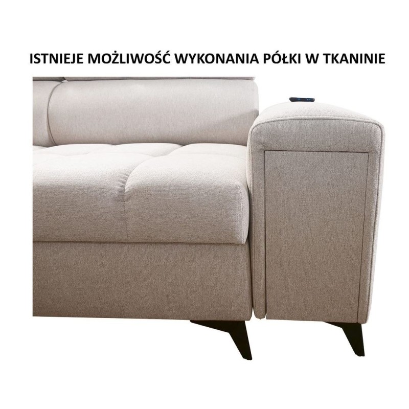 sofa z wysuwaną półką magni 