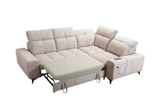 narożnik z wysuwaną powierzchnią spania 