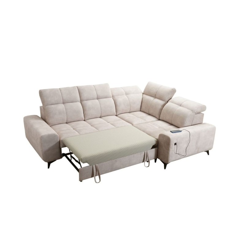 narożnik z wysuwaną powierzchnią spania 