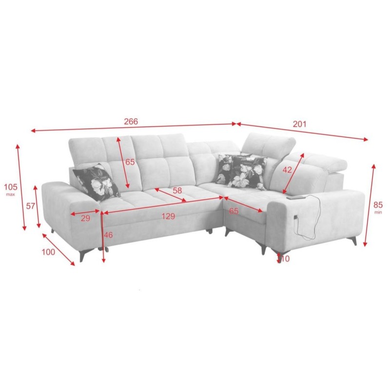 niewielki narożnik do mieszkania 