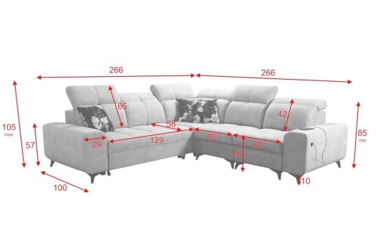 narożnik do stylowego mieszkania