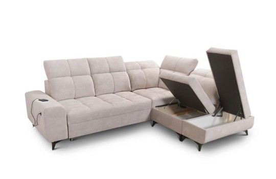 narożnik z dużymi pojemnikami ligier