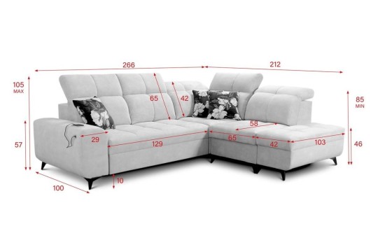 elegancki narożnik Ligier 