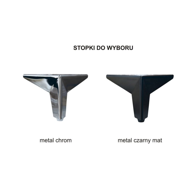 kanapa na metalowych nogach 