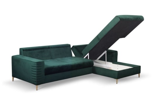 narożnik z podnoszonym pojemnikiem 