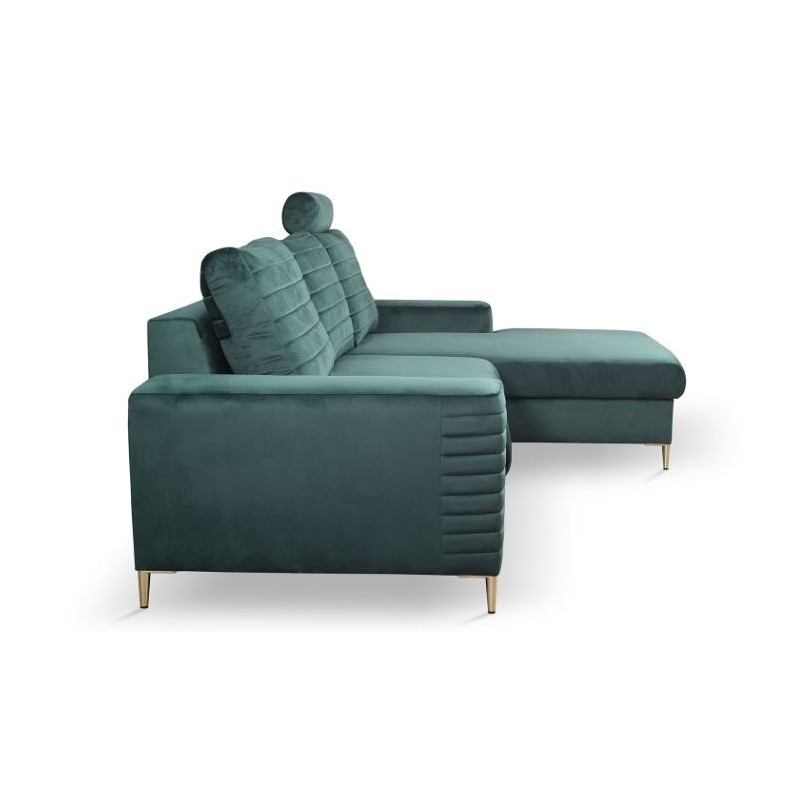 narożnik na złotych nogach Fresto 