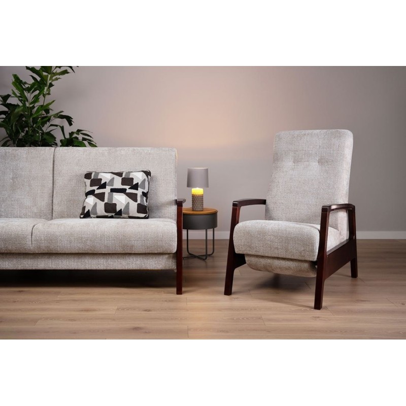 klasyczny zestaw wersalki z fotelem 