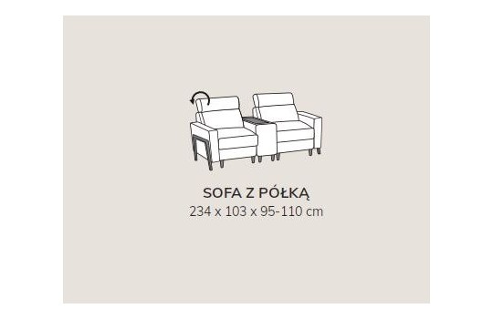 klasyczna sofa dla dwóch osób
