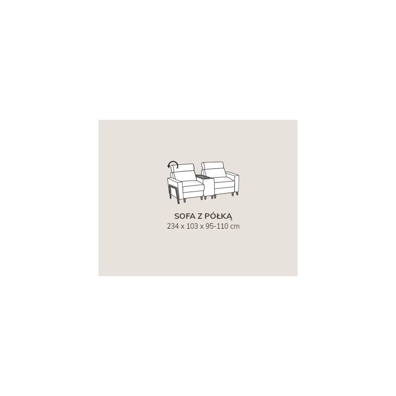 klasyczna sofa dla dwóch osób