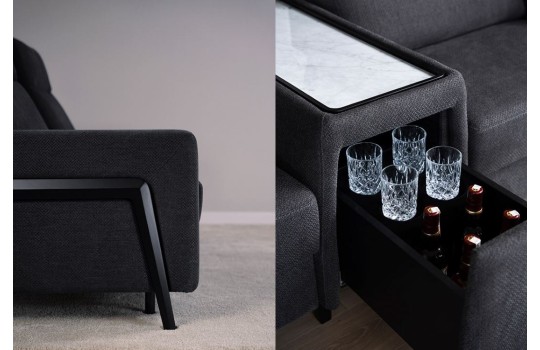 sofa z barkiem