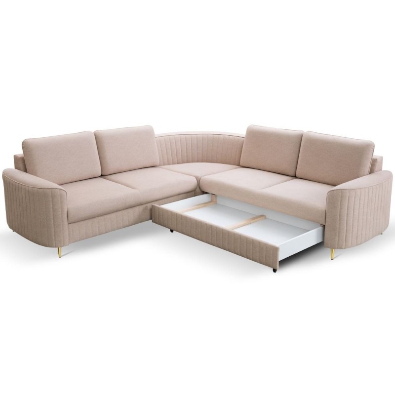 rozkładana sofa z szufladą 