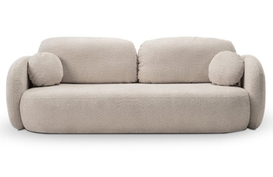 kanapa w tkaninie boucle