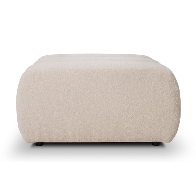 kremowa nowoczesna pufa