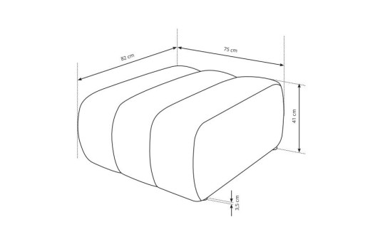 pufa z przeszyciami Todi