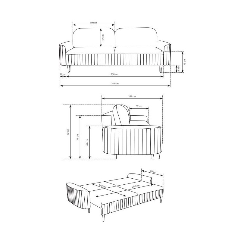 rozkładana sofa do salonu rozkładana sofa do salonu