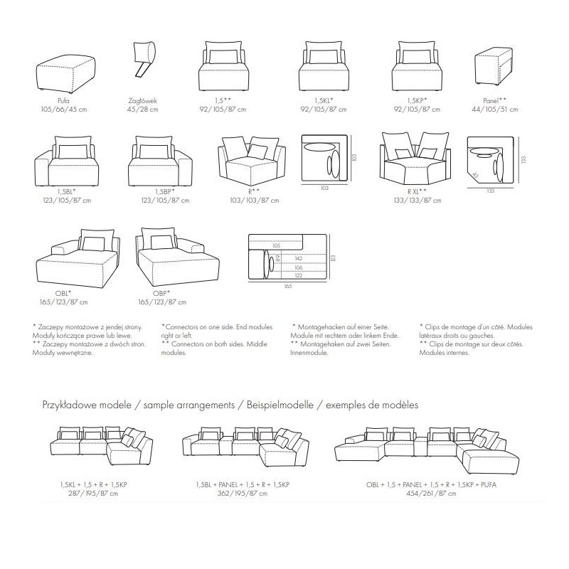 modułowa sofa Rodos 