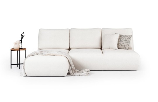 narożnik w białym materiale 