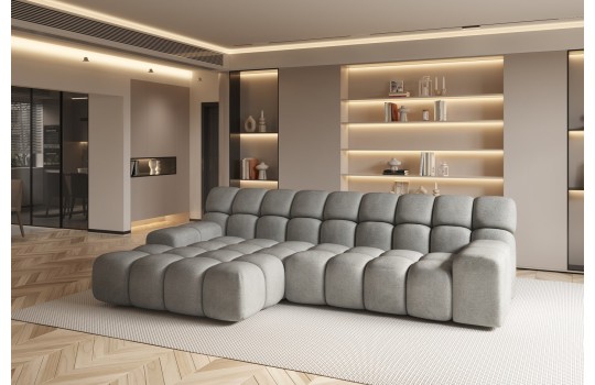 Narożnik z głębokimi pikowaniami Sempre 297 x 180 cm 