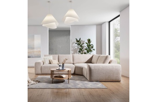 beżowy narożnik do nowoczesnych wnętrz 