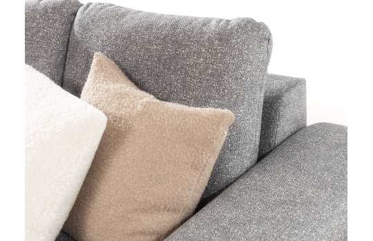 narożnik w szarej tkaninie 