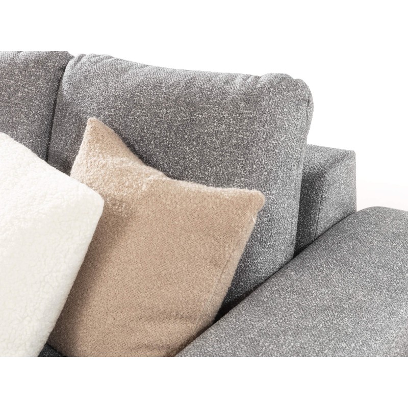 narożnik w szarej tkaninie 