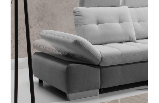 kanapa z regulowanymi podłokietnikami