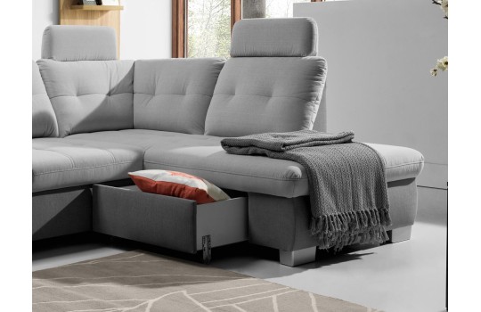sofa z wysuwaną szufladą 