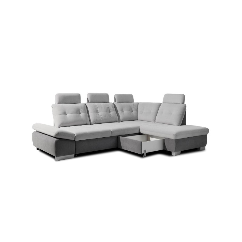 narożnik z szufladą na pościel 