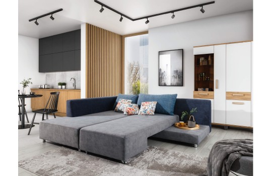 narożnik z dużą powierzchnią spania 