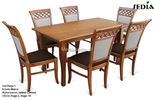 klasyczny stół i krzesła do salonu 