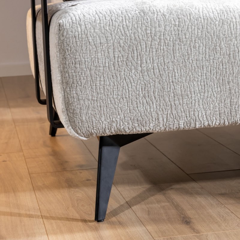 narożnik na wysokich czarnych nogach ares 