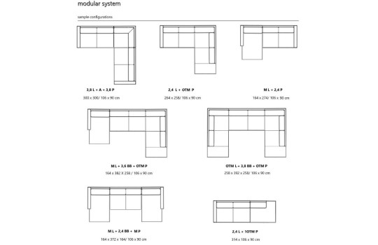 kolekcja mebli modułowych Bolder 