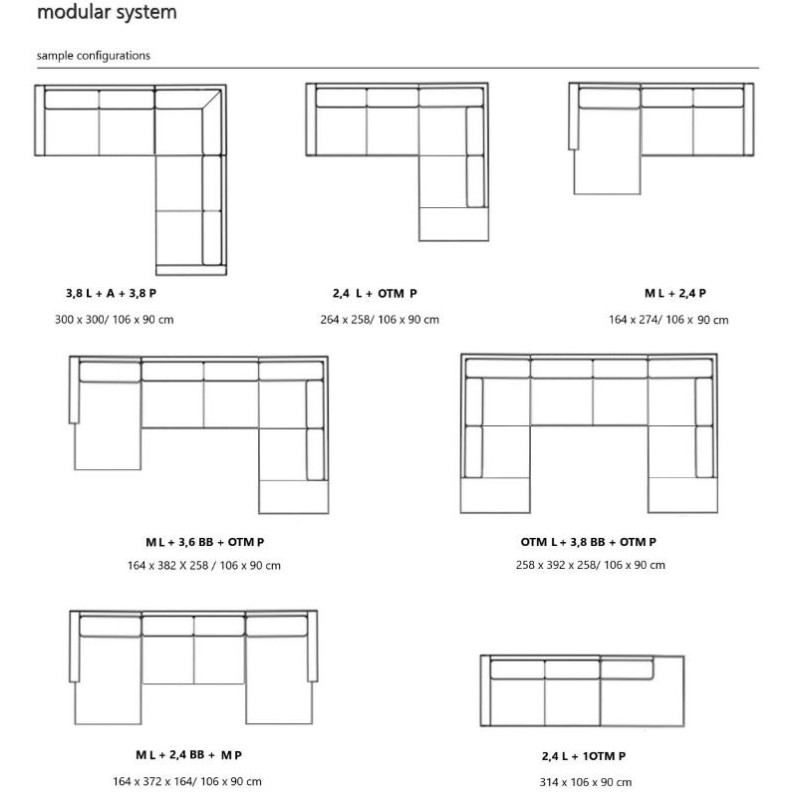 kolekcja mebli modułowych Bolder 