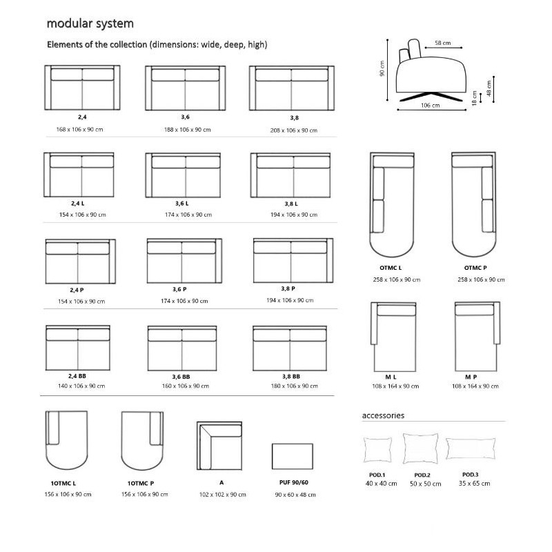meble tapicerowane Bretan do salonu 
