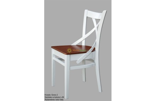 Krzesło z drewnianym siedziskiem Grono 2