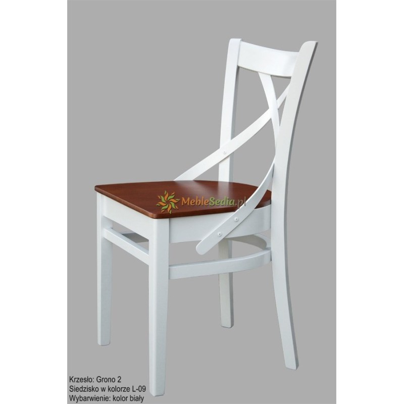 Krzesło z drewnianym siedziskiem Grono 2