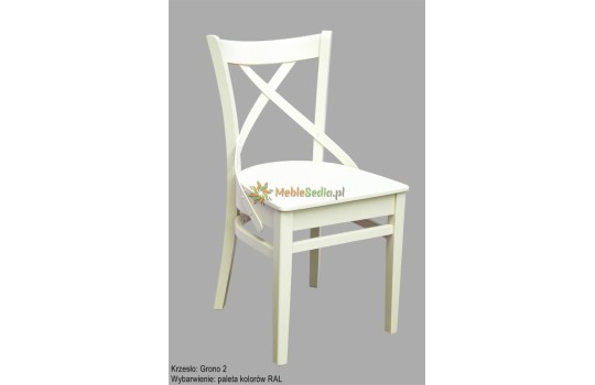 Białe krzesło Grono 2