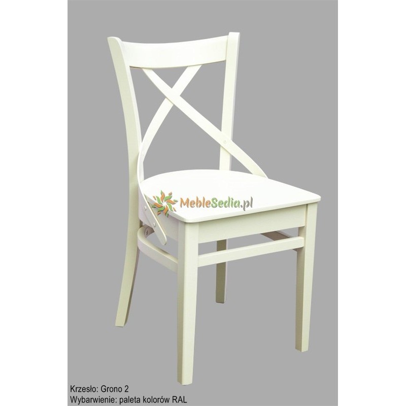 Białe krzesło Grono 2